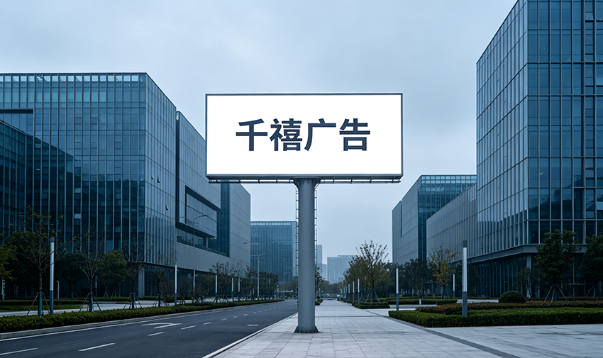 水泊梁山单立柱广告塔