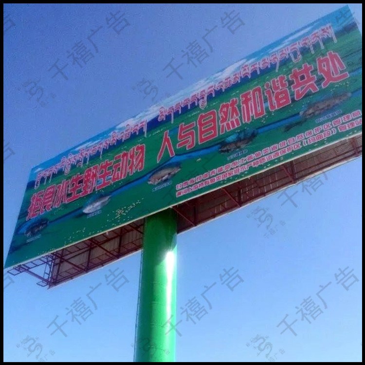 甘南单立柱广告塔现场照片 7