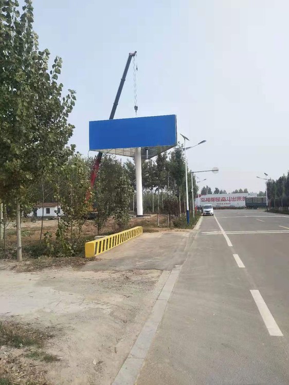 两面单立柱广告塔成品